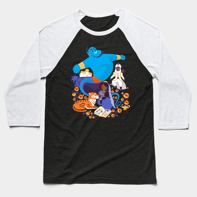 Arabian Tale Baseball T-Shirt by TaylorRoss1